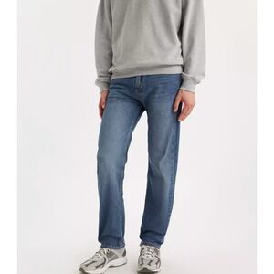 Levi's 505 Straight Leg Jeans Mens 31x32 Blue Faded Regular Fit Whiskers